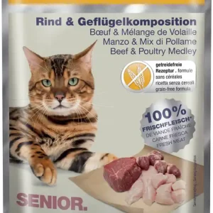 PREMIERE Meat Menu Senior Rind Geflügelkomposition 85 g Preiswert